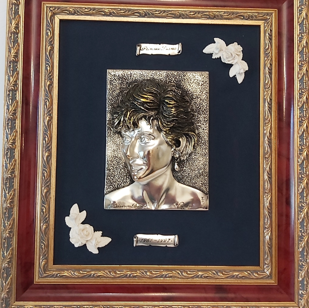 925 Silver fram princess DIANA made in Italie